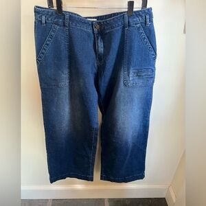 Sundance Wide Leg Patch Pocket Jeans